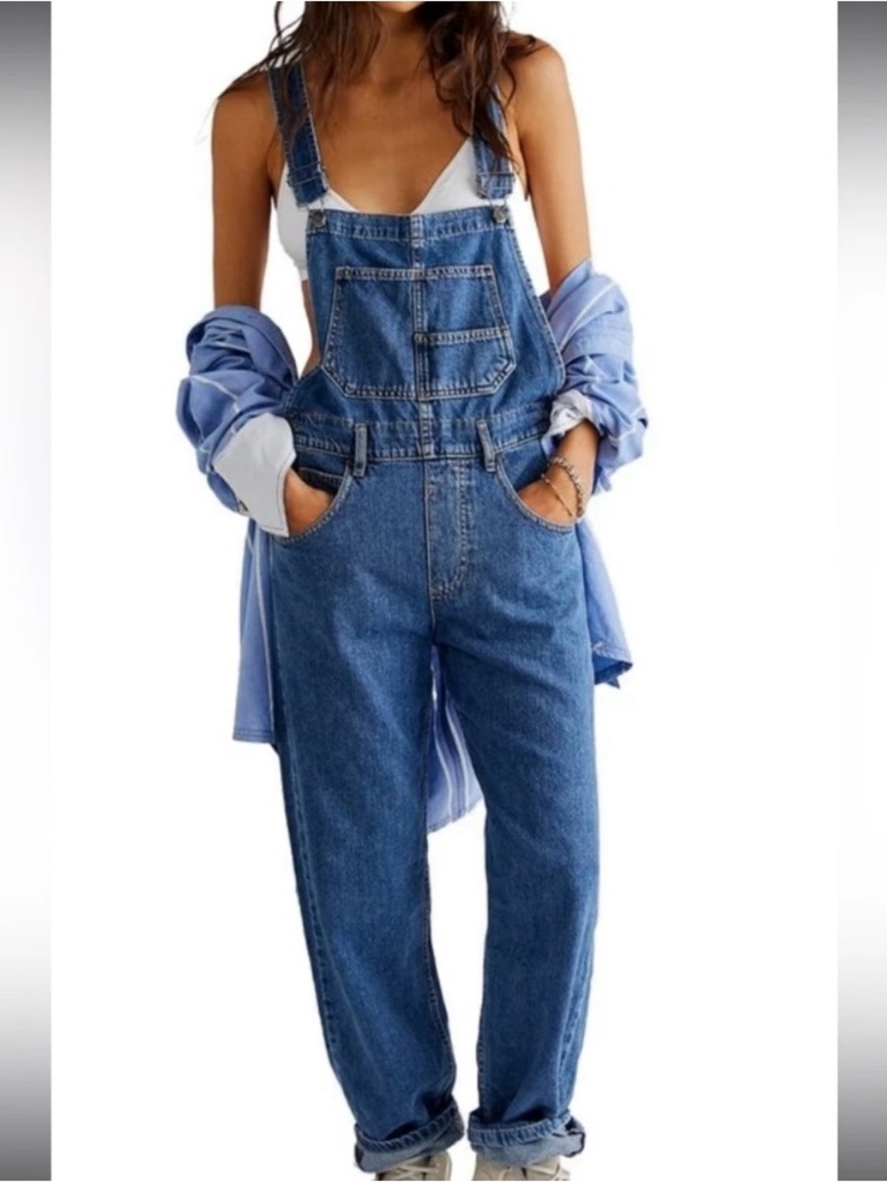 Free People Ziggy Denim Overalls Women’s S Blue
